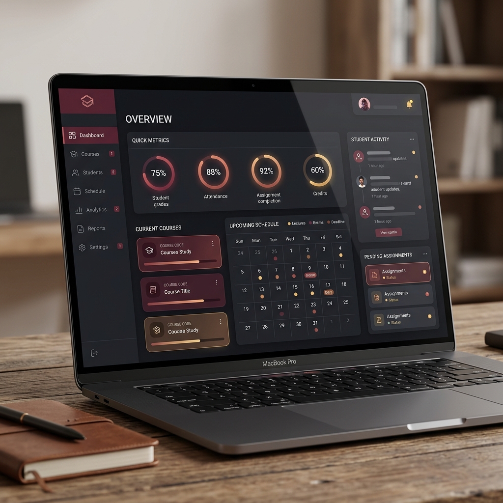 Abkus Academic interface — research dashboard